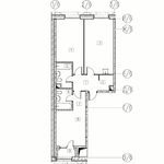 Планировка 2-комнатной квартиры, 71 м2