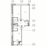 Планировка 2-комнатной квартиры, 71,1 м2