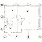 Планировка 2-комнатной квартиры, 60,17 м2