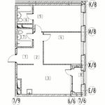 Планировка 2-комнатной квартиры, 71,1 м2