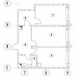 Планировка 2-комнатной квартиры, 60,61 м2