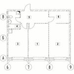 Планировка 2-комнатной квартиры, 64,05 м2