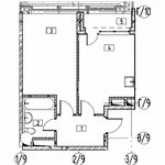 Планировка 1-комнатной квартиры, 42,7 м2