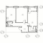 Планировка 2-комнатной квартиры, 64,3 м2