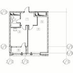 Планировка 1-комнатной квартиры, 45,3 м2
