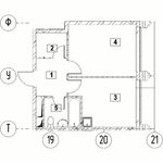 Планировка 1-комнатной квартиры, 35,04 м2