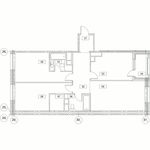 Планировка 3-комнатной квартиры, 92,8 м2