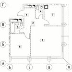 Планировка 2-комнатной квартиры, 60,78 м2