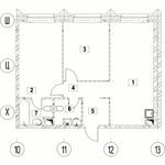 Планировка 2-комнатной квартиры, 64,29 м2