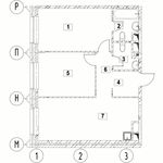 Планировка 2-комнатной квартиры, 62,46 м2