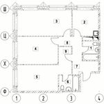Планировка 3-комнатной квартиры, 78,63 м2