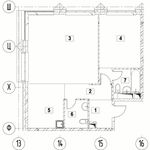 Планировка 2-комнатной квартиры, 70,62 м2