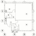 Планировка 2-комнатной квартиры, 70,36 м2