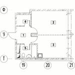 Планировка 1-комнатной квартиры, 38,12 м2