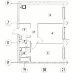 Планировка 2-комнатной квартиры, 64,28 м2