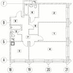 Планировка 3-комнатной квартиры, 81,44 м2