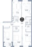 Планировка 4-комнатной квартиры, 122,2 м2