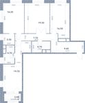 Планировка 3-комнатной квартиры, 102,8 м2
