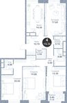 Планировка 4-комнатной квартиры, 115,2 м2