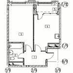 Планировка 1-комнатной квартиры, 42,7 м2