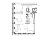 Планировка 3-комнатной квартиры, 73,64 м2