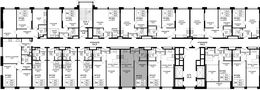 Планировка 2-комнатной квартиры, 46 м2
