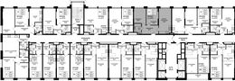 Планировка 2-комнатной квартиры, 52,5 м2