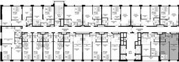 Планировка 2-комнатной квартиры, 46 м2