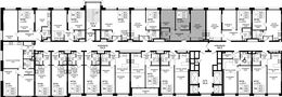 Планировка 2-комнатной квартиры, 52,5 м2