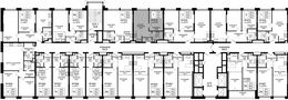 Планировка 1-комнатной квартиры, 33,6 м2