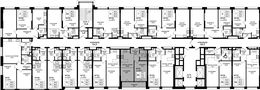 Планировка 2-комнатной квартиры, 44,3 м2