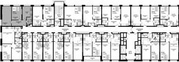 Планировка 2-комнатной квартиры, 55,4 м2