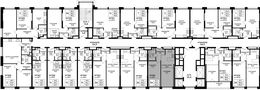 Планировка 2-комнатной квартиры, 44,5 м2