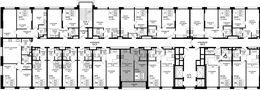 Планировка 2-комнатной квартиры, 44,3 м2