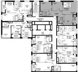 Планировка 3-комнатной квартиры, 79,8 м2