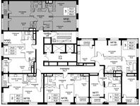 Планировка 3-комнатной квартиры, 89 м2