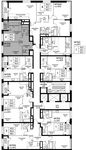 Планировка 2-комнатной квартиры, 45,7 м2