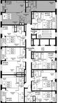 Планировка 2-комнатной квартиры, 74 м2
