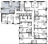 Планировка 3-комнатной квартиры, 61,7 м2