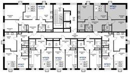 Планировка 3-комнатной квартиры, 88,9 м2