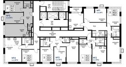 Планировка 2-комнатной квартиры, 56,1 м2