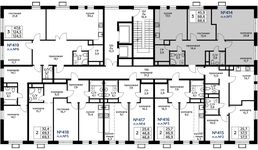 Планировка 3-комнатной квартиры, 88,6 м2