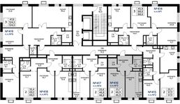Планировка 2-комнатной квартиры, 46,9 м2