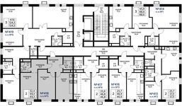 Планировка 2-комнатной квартиры, 69,3 м2