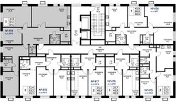 Планировка 3-комнатной квартиры, 124,5 м2
