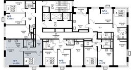 Планировка 2-комнатной квартиры, 49,7 м2