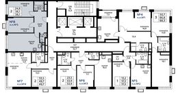 Планировка 2-комнатной квартиры, 56,1 м2