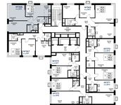 Планировка 3-комнатной квартиры, 61,5 м2