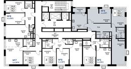 Планировка 3-комнатной квартиры, 88,3 м2