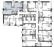 Планировка 3-комнатной квартиры, 61,7 м2